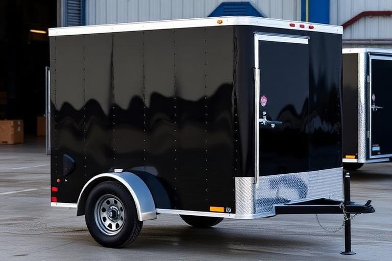 Single Axle Cargo — 6' x 12' enclosed trailer